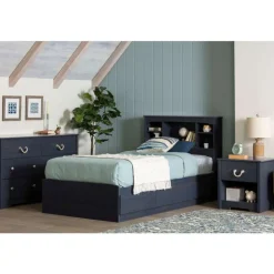 Twin Bed with 3-Drawer Storage and Headboard (39