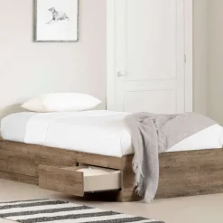 Twin Bed With 3-Drawer Storage (39
