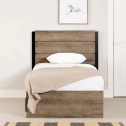 Twin Bed with 3-Drawer Storage and Headboard (39