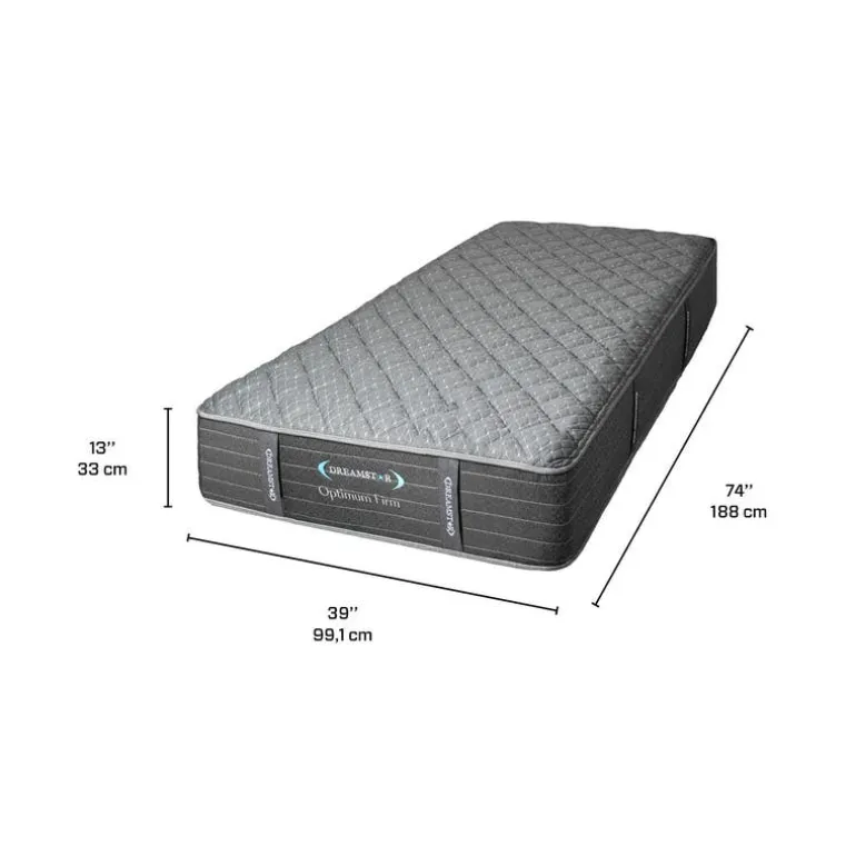 Twin Extra Firm Mattress with Pocket Coils- 39"