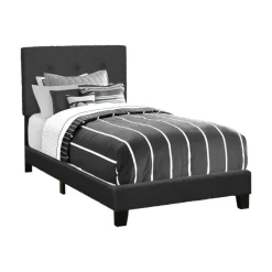 Twin Fabric Bed with Headboard (39")