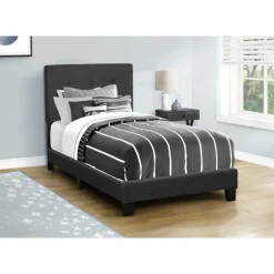Twin Fabric Bed with Headboard (39")