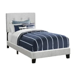 Twin Fabric Bed with Headboard (39")