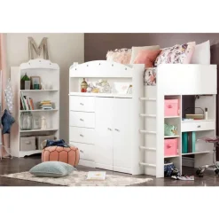 Twin Loft Bed With Desk 39'' - South Shore