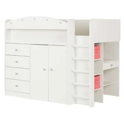 Twin Loft Bed With Desk 39'' - South Shore