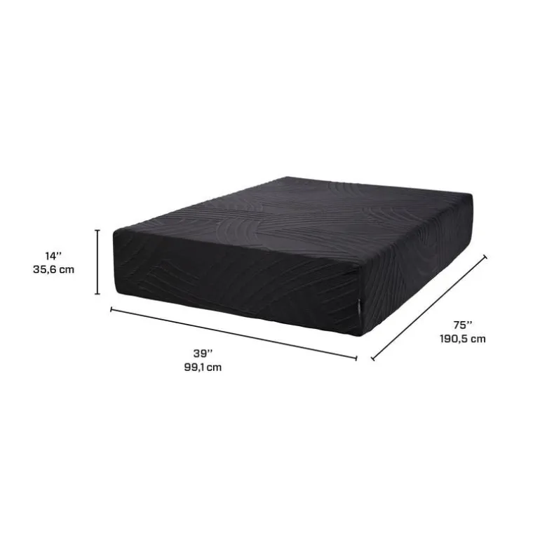 Twin Medium-Firm Memory Foam Mattress-in-a-Box - 39"
