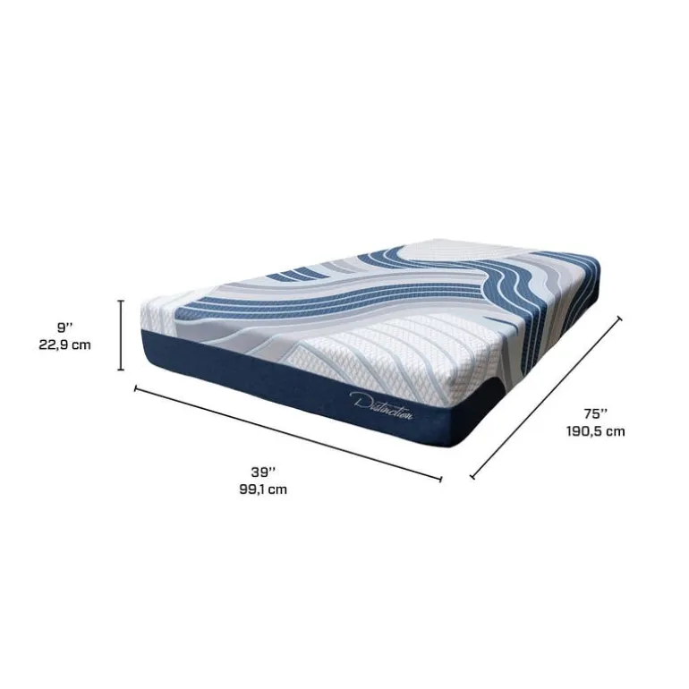 Twin Medium-FirmHybrid Mattress-in-a-Box - 39"