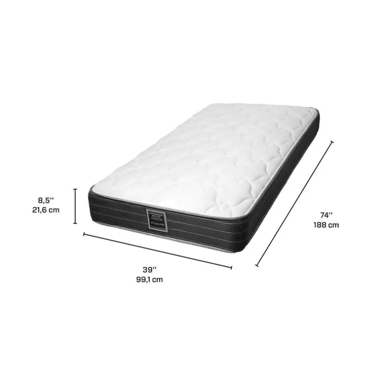 Twin Medium-FirmMattress with Springs - 39"