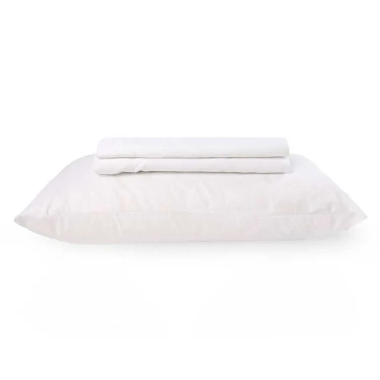 Twin Microfibre Bed Sheet Set - White
