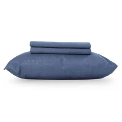 Twin Microfibre Bed Sheet Set - Blue