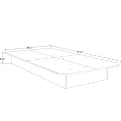 Twin Platform Bed (39")
