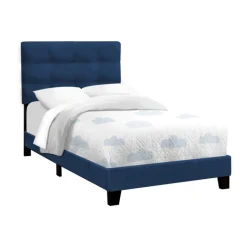 Twin Velvet Bed with Headboard (39