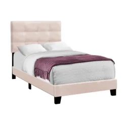 Twin Velvet Bed with Headboard (39