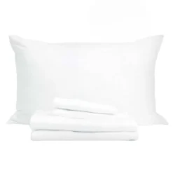 Twin XL Bamboo Bed Sheet Set - White