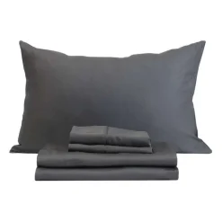 Twin XL Bamboo Bed Sheet Set - Charcoal Grey