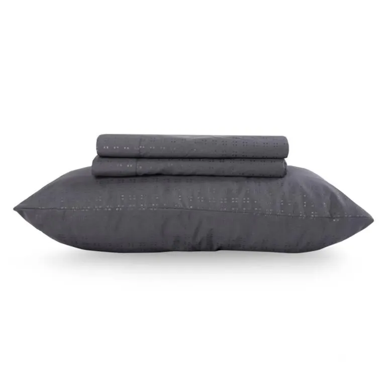 Twin XL Microfibre Bed Sheet Set - Charcoal Grey