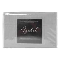 Twin XL Microfibre Bed Sheet Set - Cement Grey