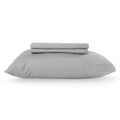 Twin XL Microfibre Bed Sheet Set - Cement Grey