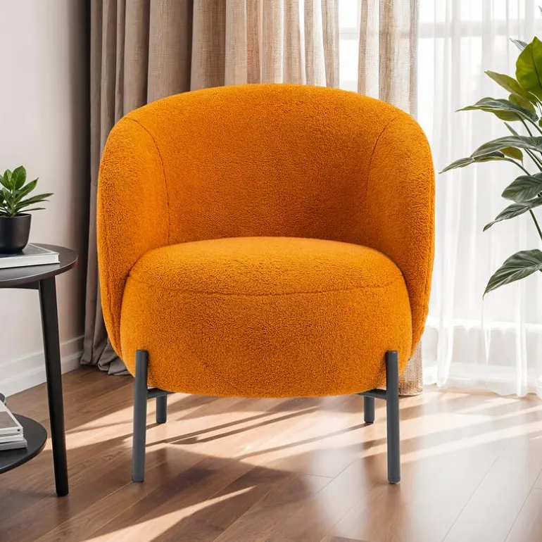 Upholstered Chair - Caramel
