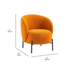 Upholstered Chair - Caramel