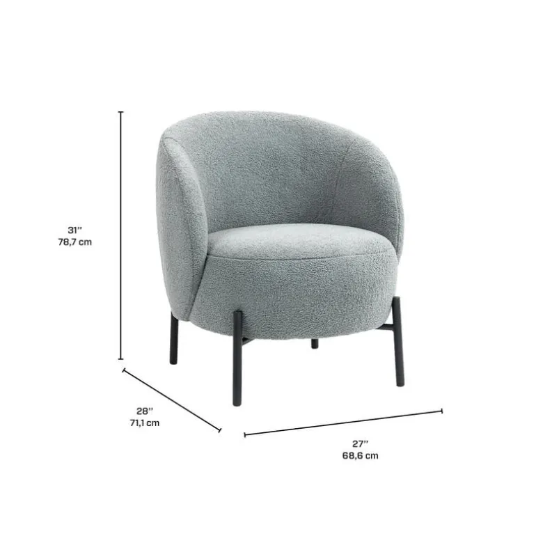 Upholstered Chair - Grey