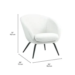Upholstered Chair - White