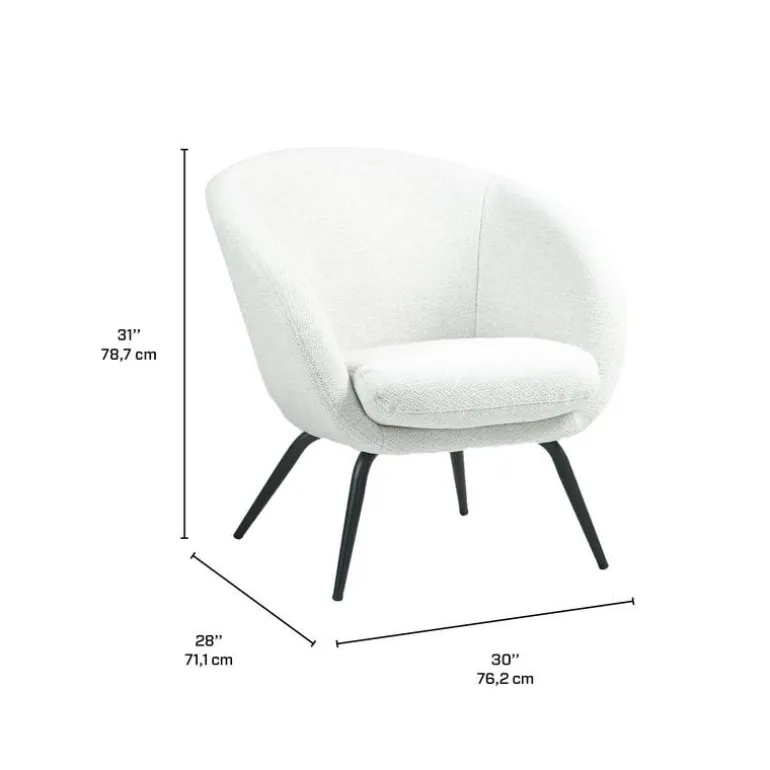 Upholstered Chair - White