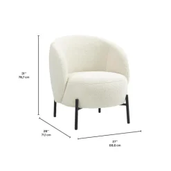 Upholstered Chair - White