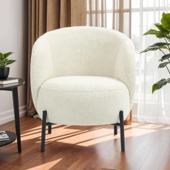 Upholstered Chair - White