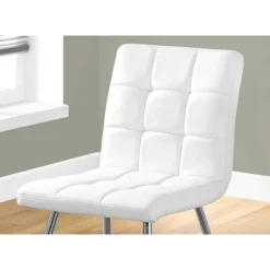 Upholstered Chairs (Set of 2) - White - Monarch