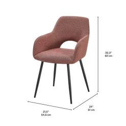 Upholstered Chairs (Set of 2) - Rust