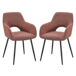 Upholstered Chairs (Set of 2) - Rust