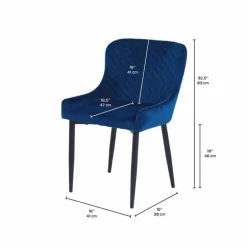 Upholstered Chairs (Set of 2) - Blue