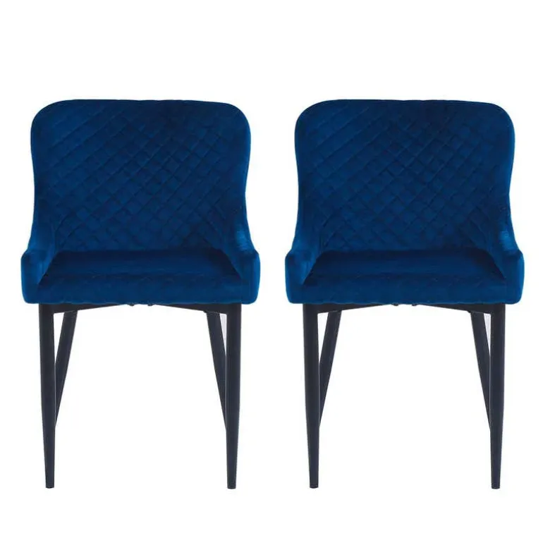 Upholstered Chairs (Set of 2) - Blue