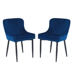 Upholstered Chairs (Set of 2) - Blue