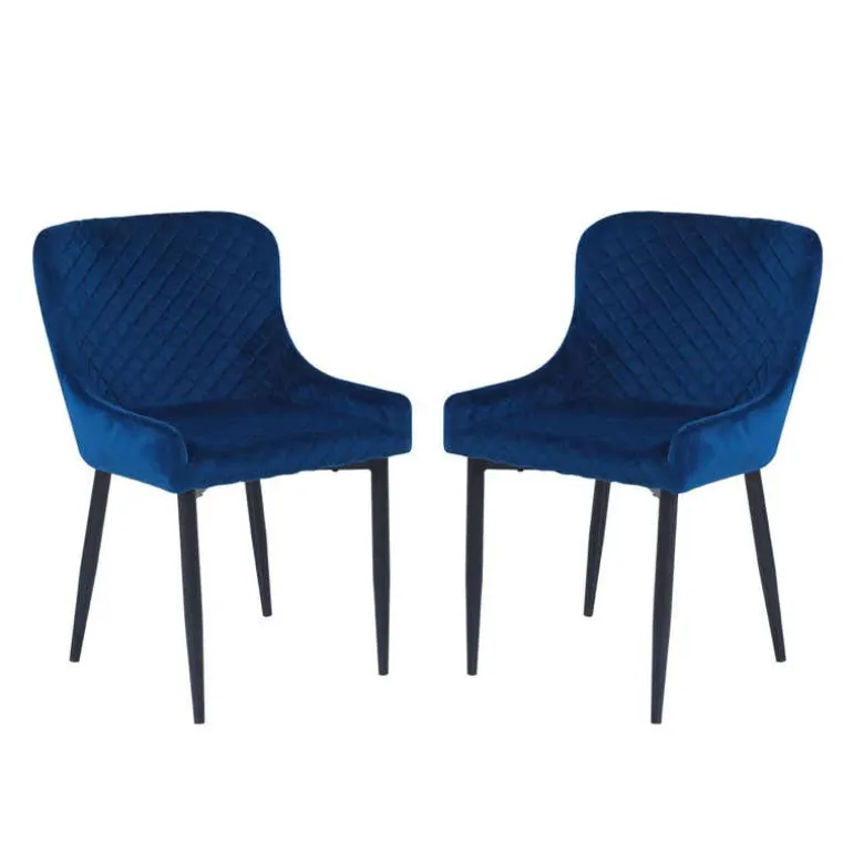 Upholstered Chairs (Set of 2) - Blue