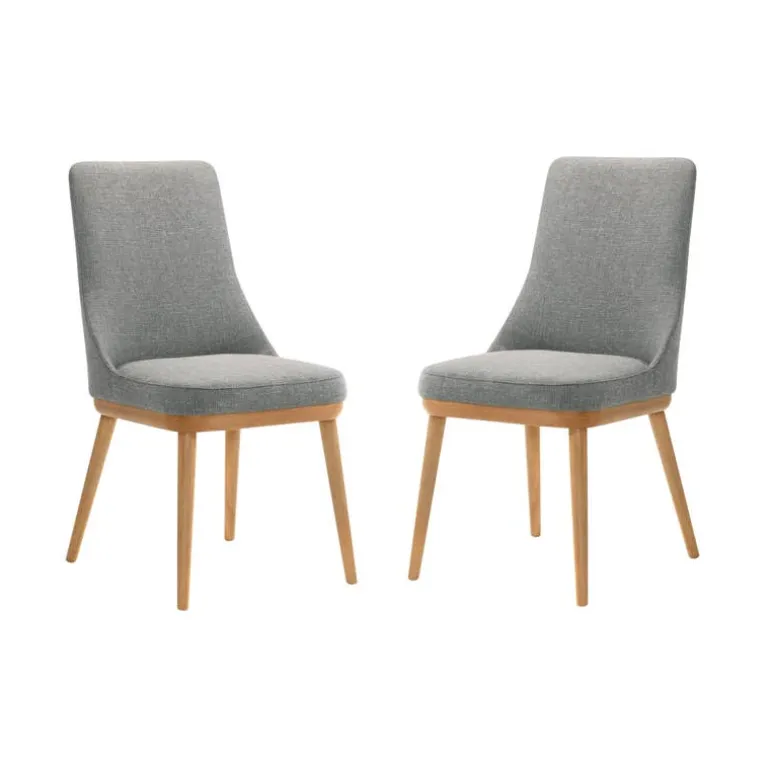 Upholstered Chairs (Set of 2) - Grey