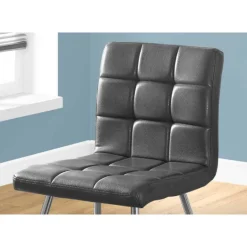 Upholstered Chairs (Set of 2) - Grey - Monarch