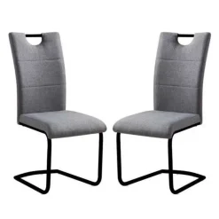Upholstered Chairs (Set of 2) - Grey