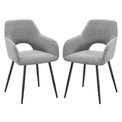 Upholstered Chairs (Set of 2) - Grey