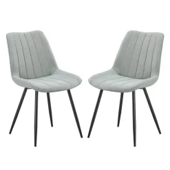 Upholstered Chairs (Set of 2) - Grey