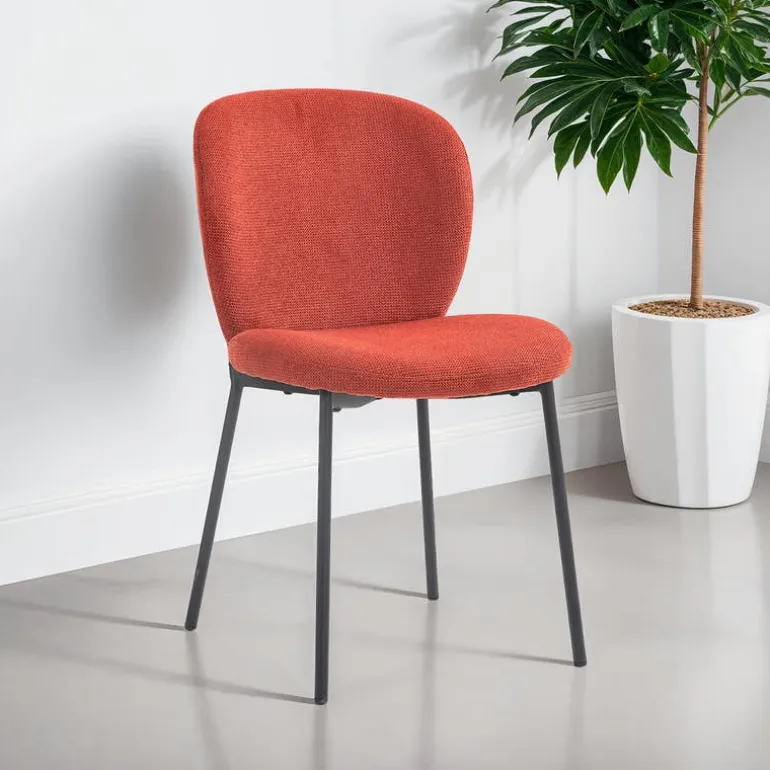 Upholstered Chairs (Set of 2) - Brick Red