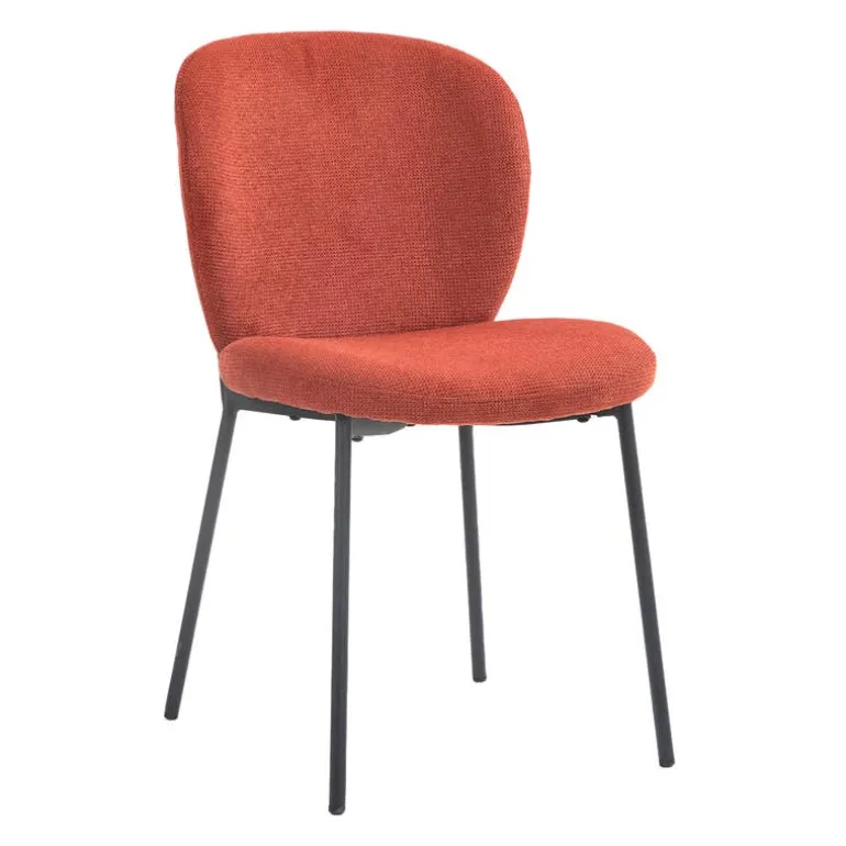 Upholstered Chairs (Set of 2) - Brick Red