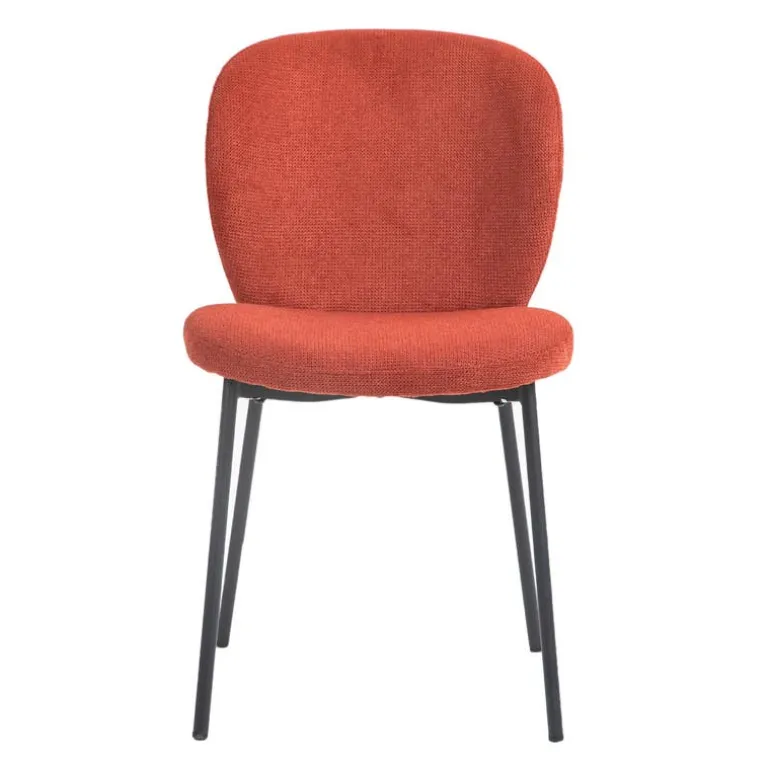 Upholstered Chairs (Set of 2) - Brick Red