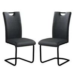 Upholstered Chairs (Set of 2) - Black