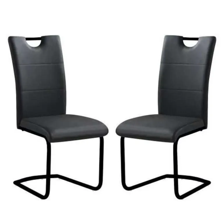 Upholstered Chairs (Set of 2) - Black