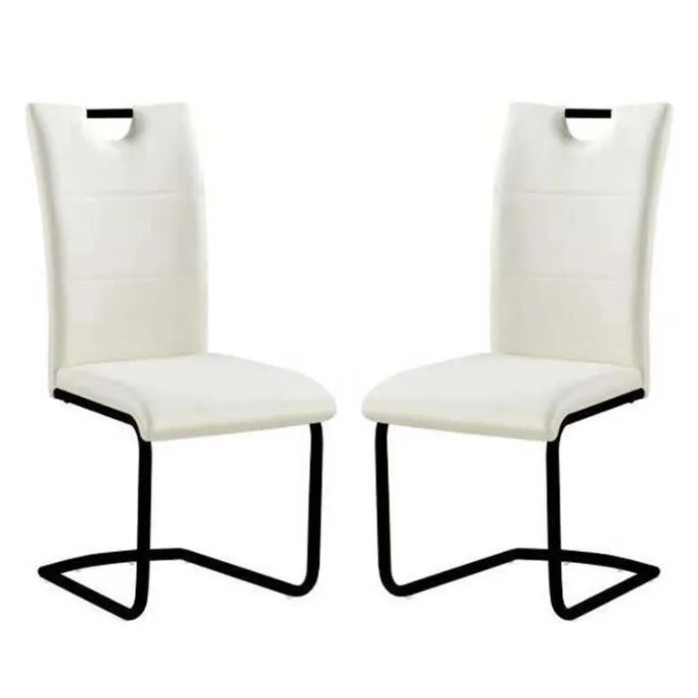 Upholstered Chairs (Set of 2) - White
