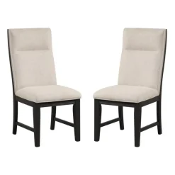 Upholstered Chairs (Set of 2) - Cream
