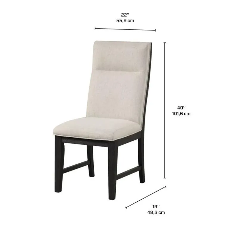 Upholstered Chairs (Set of 2) - Cream