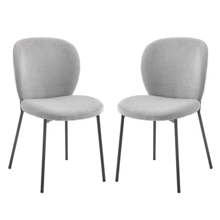 Upholstered Chairs (Set of 2) - Grey